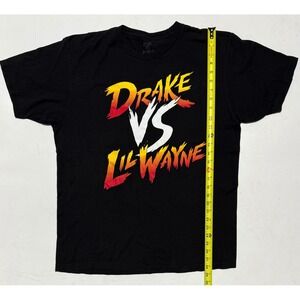 Drake Vs Lil Wayne Tour Black T Shirt XL Rap Hip Hop Music Concert Tee